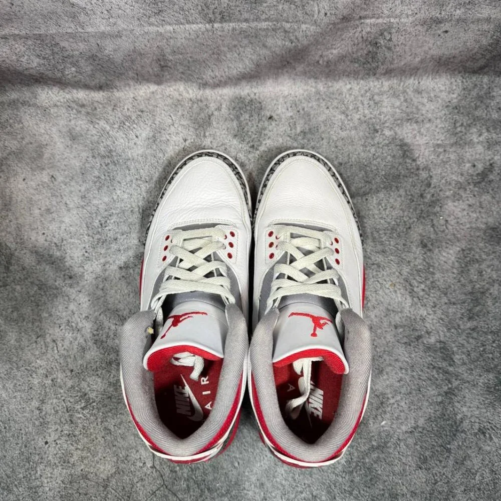 Size 9.5 | Jordan 3 Fire Red No Box| Pre-Owned - Picture 4 of 8